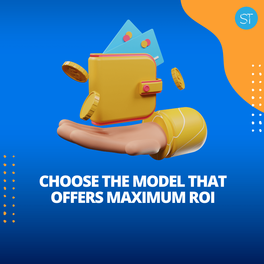 Choose the model that offers maximum Return on investment