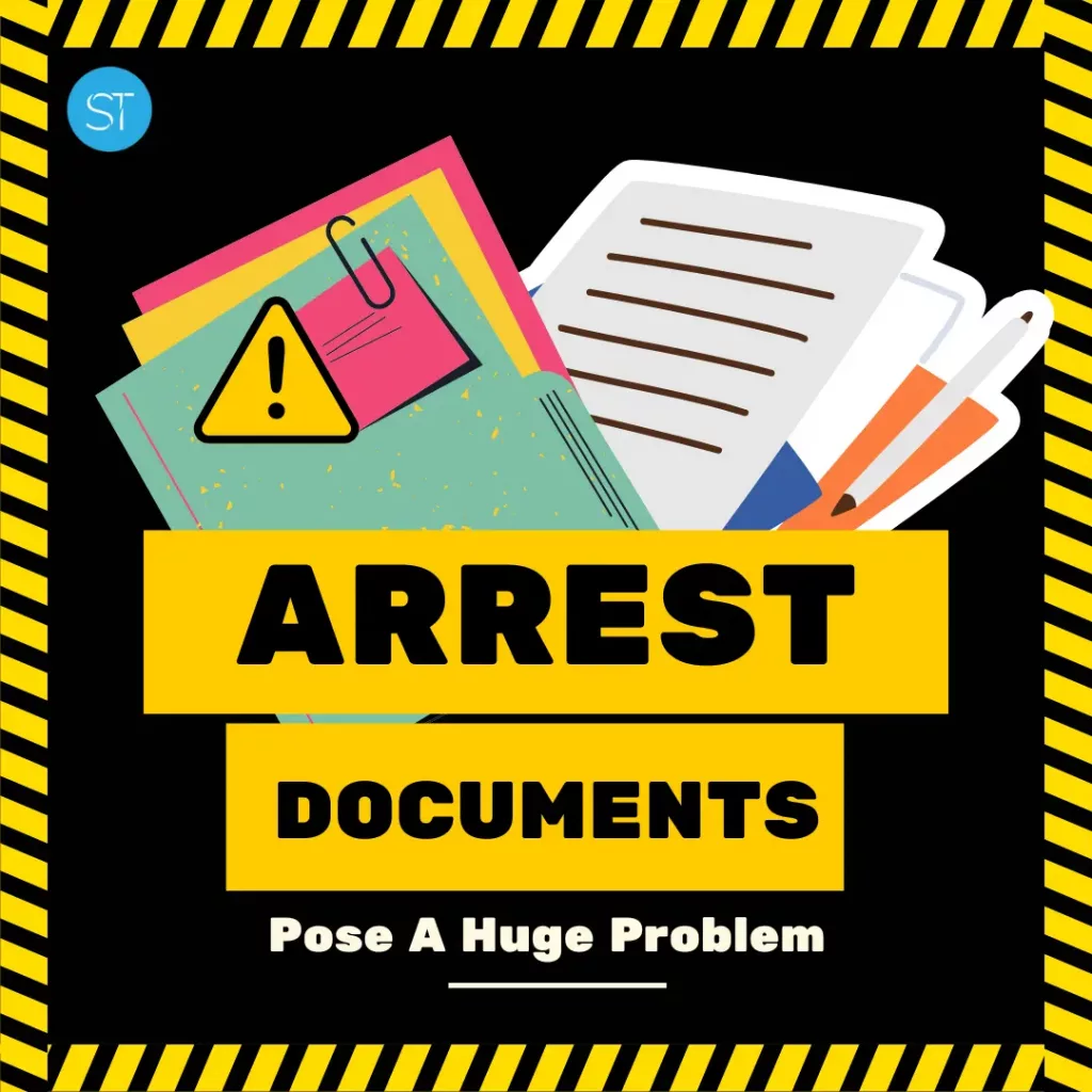 arrest documents problem